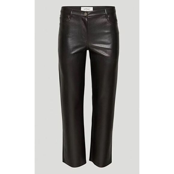 Wilfred Aritzia Melina Vegan Leather Pant in Black Size 8 - Picture 1 of 13